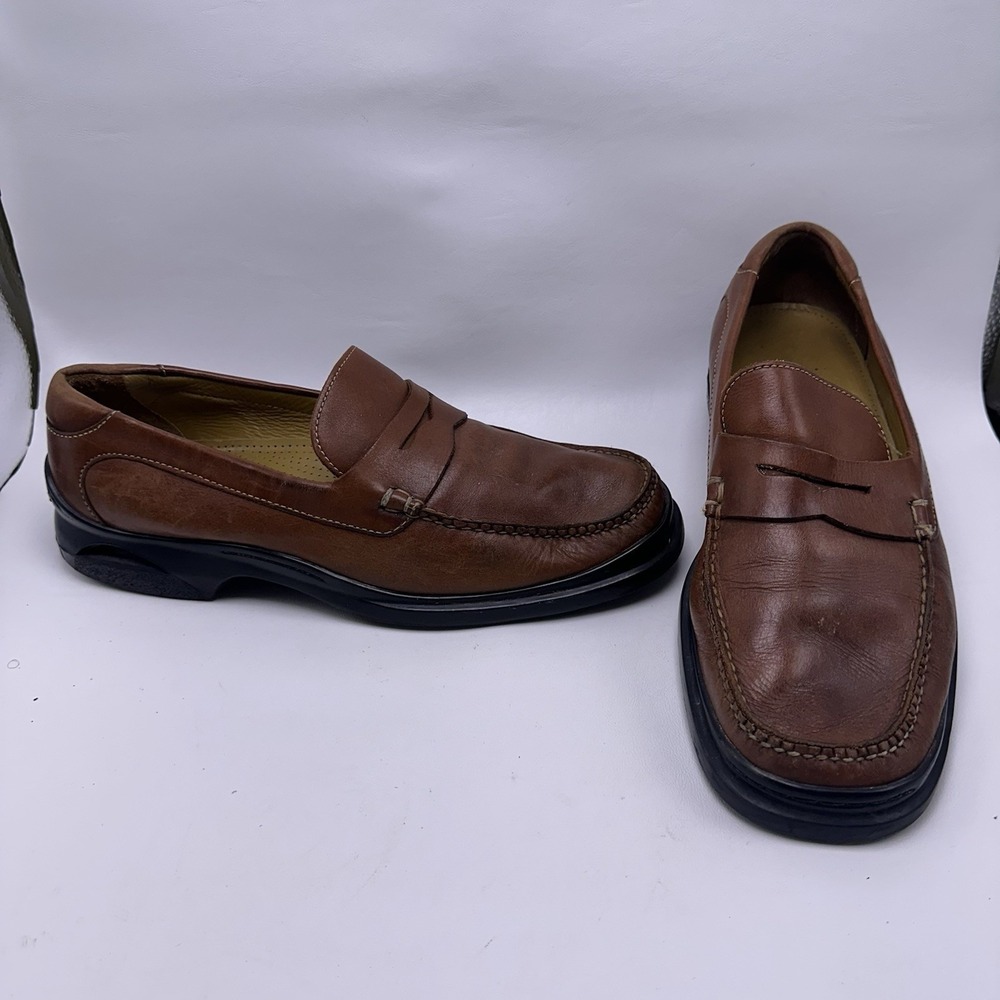 Cole Haan Men's Penny Loafers Size US 12 M C02961 NikeAir Sole Brown Leather